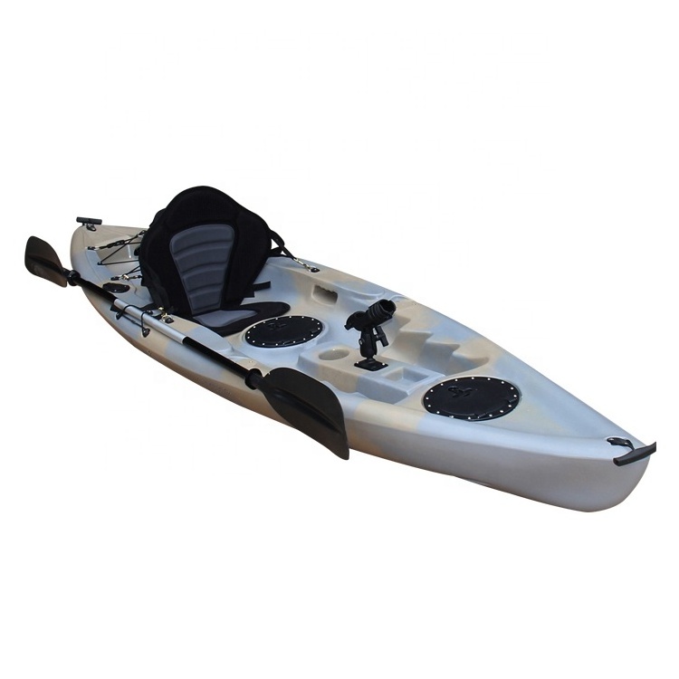 Con Motor Kayak Fishing With Pedal Kayak De Mer Pedale Single Seat Plastic Canoe Fishing kayak