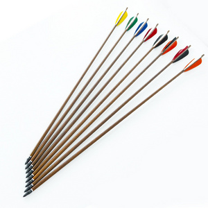 Hi Top Arrow Bamboo Camo Arrows 300 Spine Archery Shaft Arrow Carbon Archery arkpafado sagoj tiro al arco Accessories