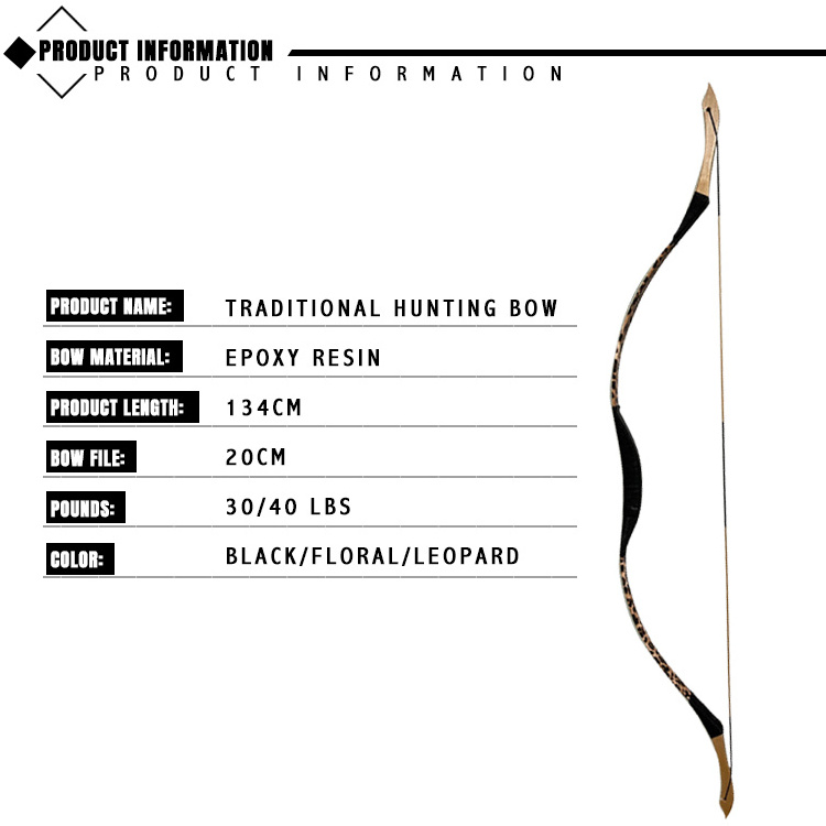 Hi Top Laminated Archery Bows Wholesale Archery Horse Bow Traditional Recurve Left Hand Recurve Bow And Arrow For Hunting Adults