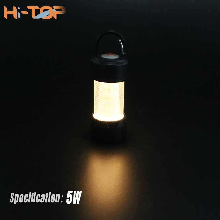 Hitop 5W Black Camping Survival Light Magnetic Rechargeable Torch Light Rechargeable Outdoor Torch Light