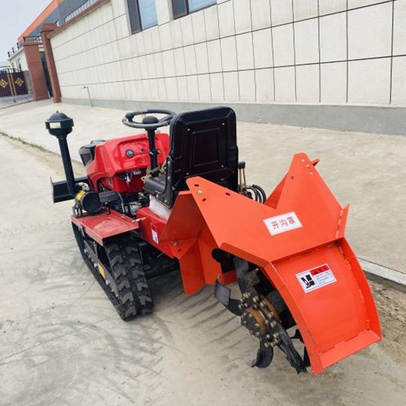 China Factory New 25/35/50/60/80 Hp Crawler Cultivator Ditching Weeding And Bulldozing Mini Track Tractor For Rotary Tillage