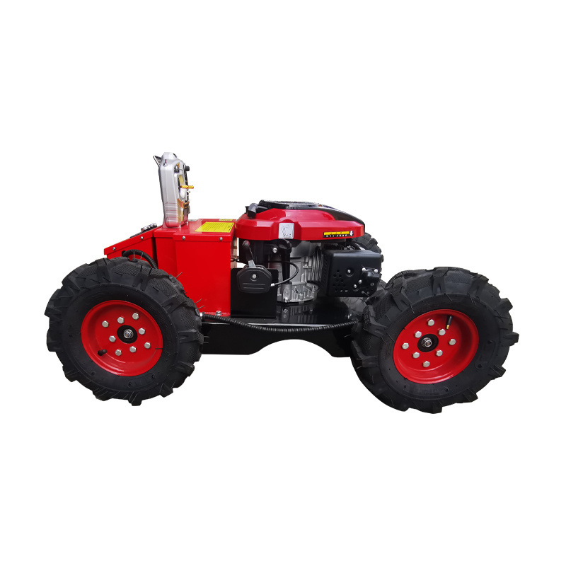 Remote Control Lawn Mower 4wd Grass Mowers Radio Controlled 4 Wheel Gasoline Power Robotic Portable Weed Cutting Machine