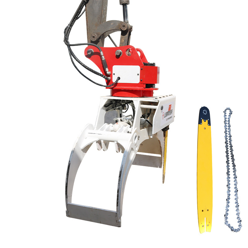 Tree Cutting Machine Price HANYUE Grapples Tree Cutter With Clamping Cylinder Grapple Saw