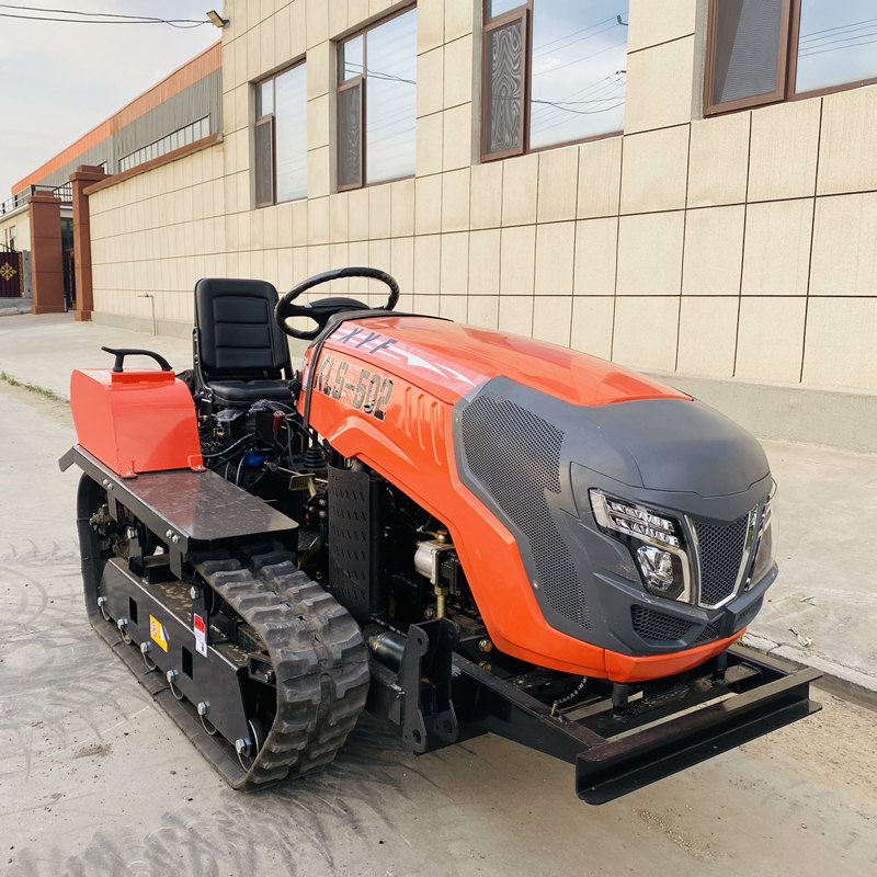 China Factory New 25/35/50/60/80 Hp Crawler Cultivator Ditching Weeding And Bulldozing Mini Track Tractor For Rotary Tillage