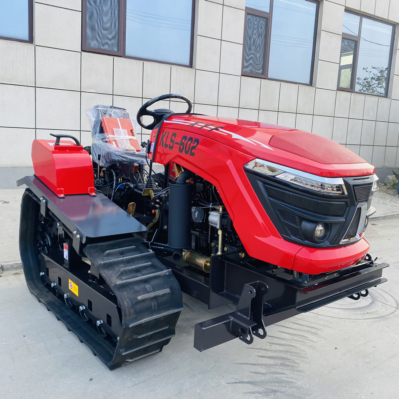 China Factory New 25/35/50/60/80 Hp Crawler Cultivator Ditching Weeding And Bulldozing Mini Track Tractor For Rotary Tillage