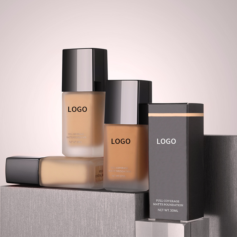 Natural Cosmetics Manufacturers Custom OEM Long Lasting Waterproof Natural Concealer Face Makeup Liquid Private Label Foundation