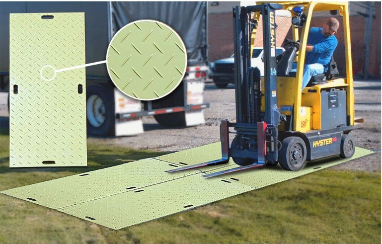 Oil Field Construction Work Ground Protection Mats 12mm HDPE Drilling Rig Mat with Custom Cutting Moulding Processing Service