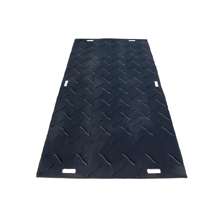 Heavy Duty UHMWPE/HDPE Plastic Construction Access Swamp Ground Temporary Road Mat 4X8