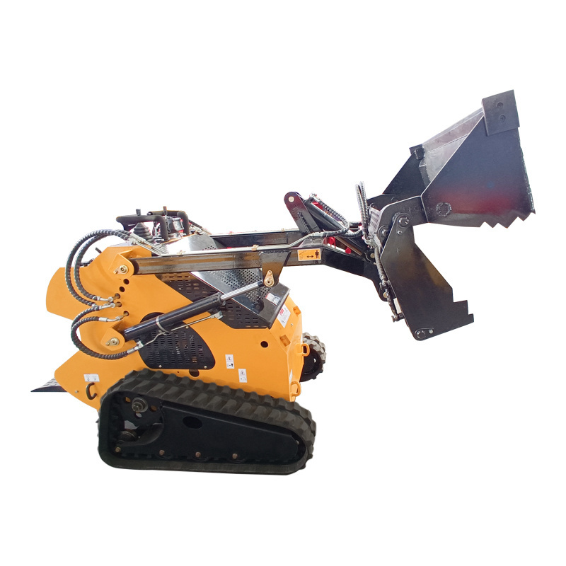 Tracked Mini Skid Steer Loader with Bucket Snow Plow for Skid Steer Loader