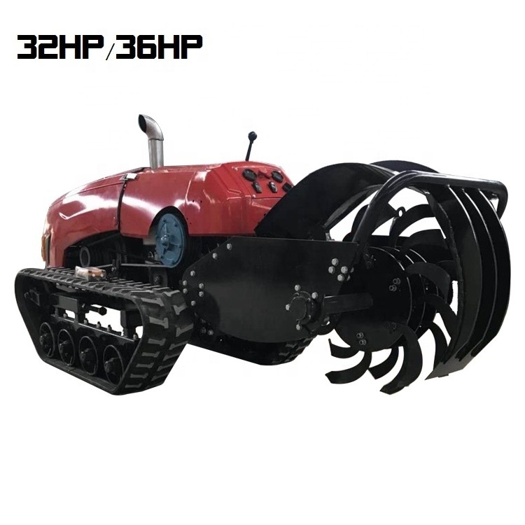 Multifunction agricultural wireless lawn mower cultivator tiller