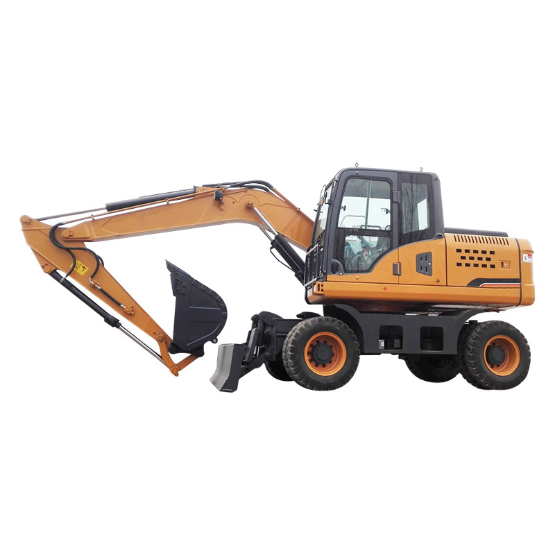 14 ton hydraulic with famous brand tyre digger wheel excavator for sale