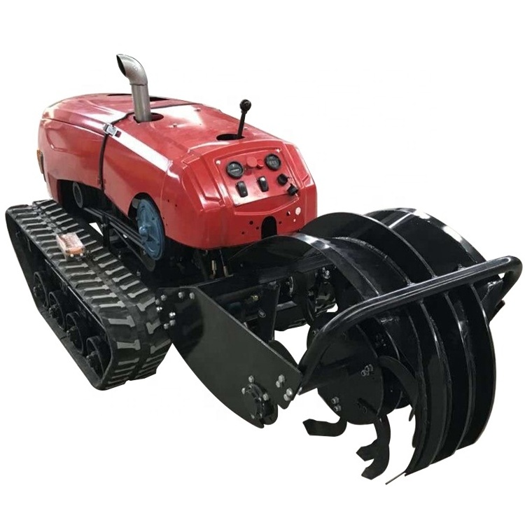 Multifunction agricultural wireless lawn mower cultivator tiller