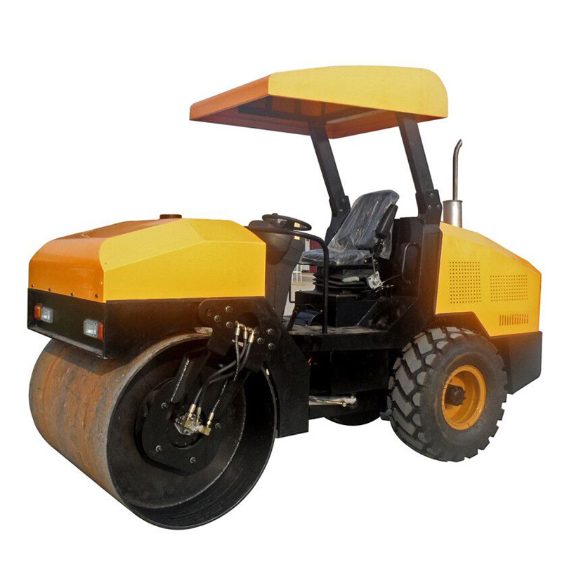 cheap rubber tire mini roller compactor 4 ton vibratory road roller for sale