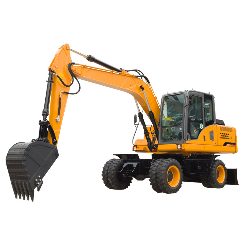 14 ton hydraulic with famous brand tyre digger wheel excavator for sale