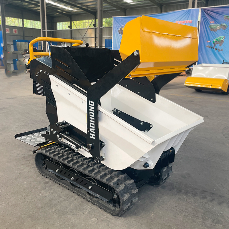 2023 Mini Dumper Tracked Motor Wheelbarrow Track Site Dumper For Farm Work Mini Crawler Dumper Truck