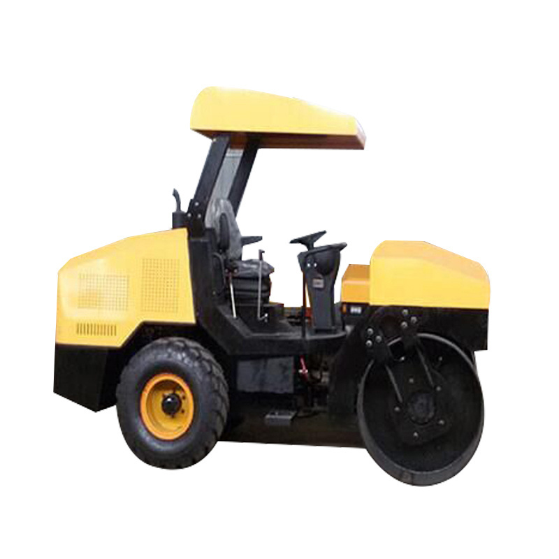 cheap rubber tire mini roller compactor 4 ton vibratory road roller for sale