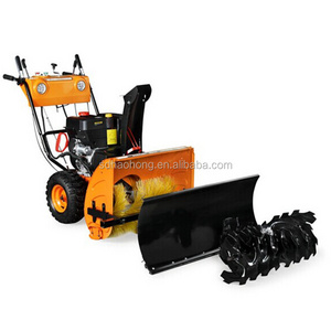 1M Tractor Mounted Snow Pusher Gasoline Snow Sweeper/ 15hp snow blower Plow/Manual Snow Blower