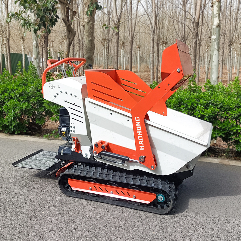 2023 Mini Dumper Tracked Motor Wheelbarrow Track Site Dumper For Farm Work Mini Crawler Dumper Truck