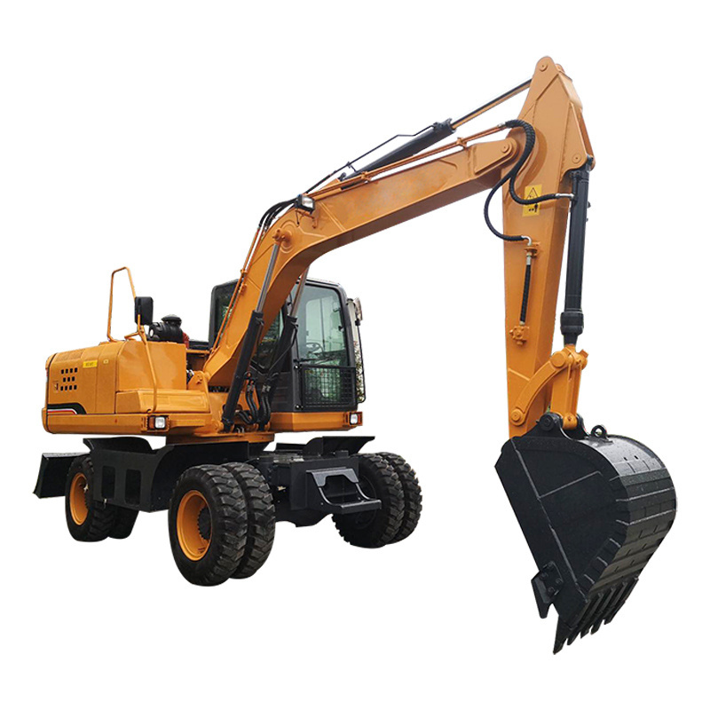 14 ton hydraulic with famous brand tyre digger wheel excavator for sale