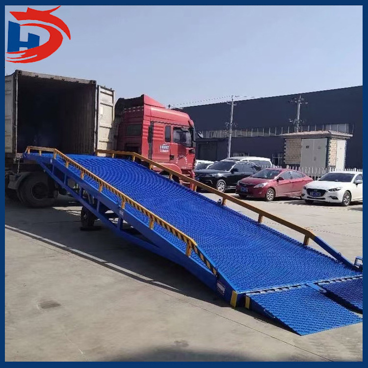 mobile yard rampCE approved 6-15ton mobile truck container load unload dock ramp hydraulic yard ramp for sale