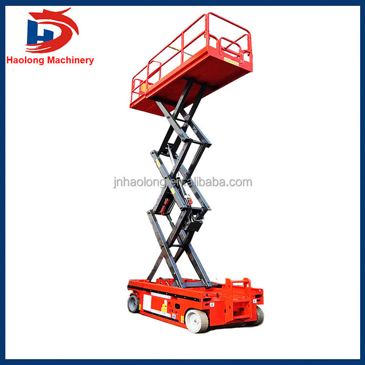 Rough Terrain Electric Diesel Man Lift Tracked Driven Crawler Scissor Lift on TracksExport to Canada