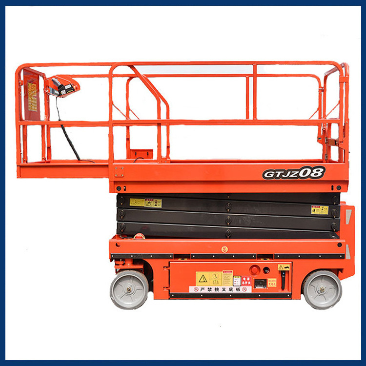 Rough Terrain Electric Diesel Man Lift Tracked Driven Crawler Scissor Lift on TracksExport to Canada