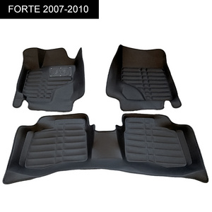 Hot Selling Sound Insulation Odorless Waterproof Leather 5D Floor Foot Mats for FORTE 2007-2010