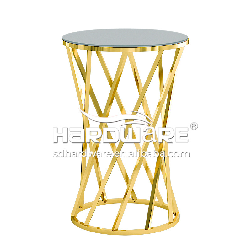 Gold Wholesale High Top Party Cocktail Tables For Events