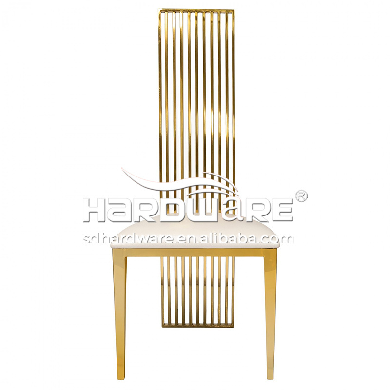 Gold Stainless Steel Royal Chairs Luxury Wedding King Throne Sale Wholesale Wedding Chairs