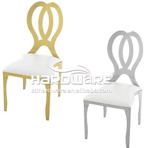 Foshan Housse De Chaise Wedding And Events Stackdable Gold Metal Banquet Infinity Chair