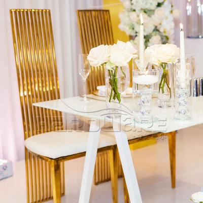 Gold Stainless Steel Royal Chairs Luxury Wedding King Throne Sale Wholesale Wedding Chairs