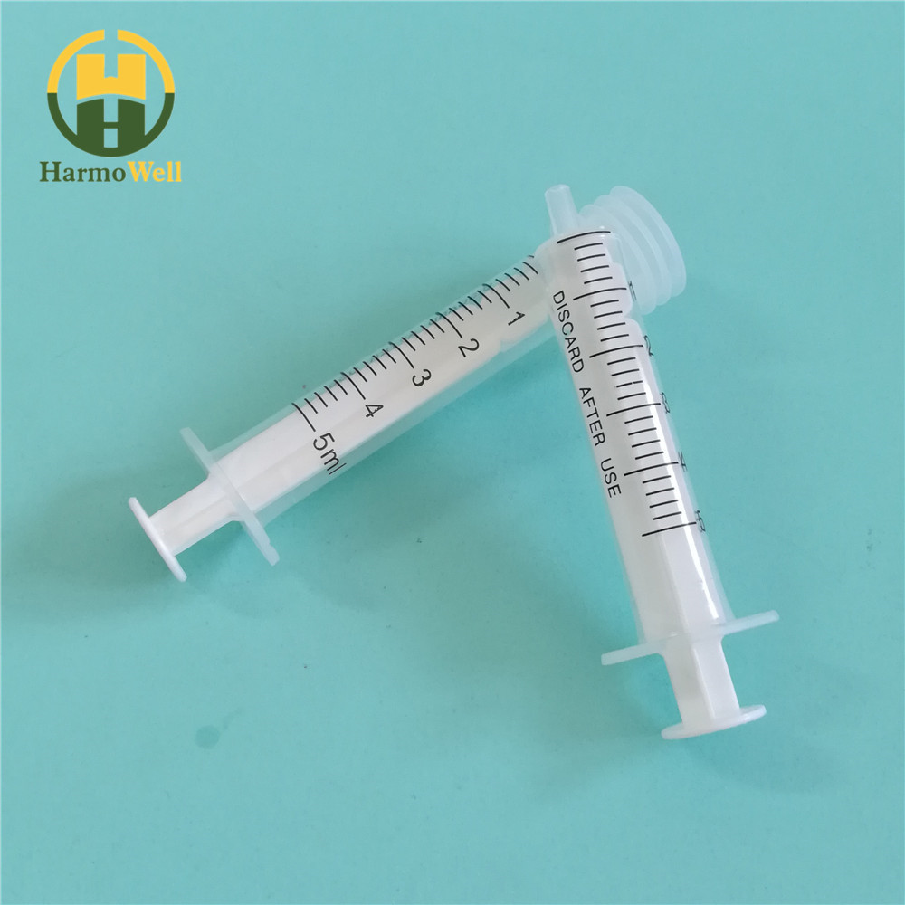 Cheap Plastic Disposable Oral Syringe Food Syringe with Adoptor/caps