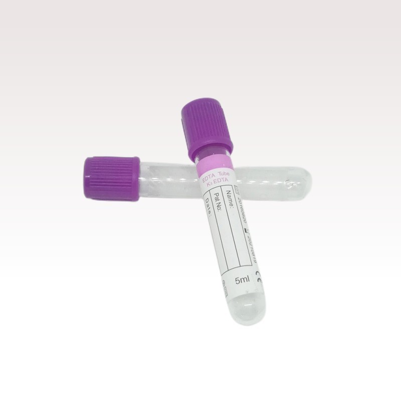 Blood Purple Cap Pet Material Edta Container Vacuum Lab Tube