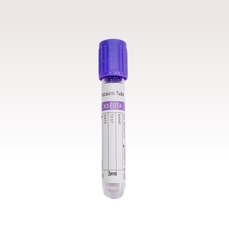 Blood Purple Cap Pet Material Edta Container Vacuum Lab Tube