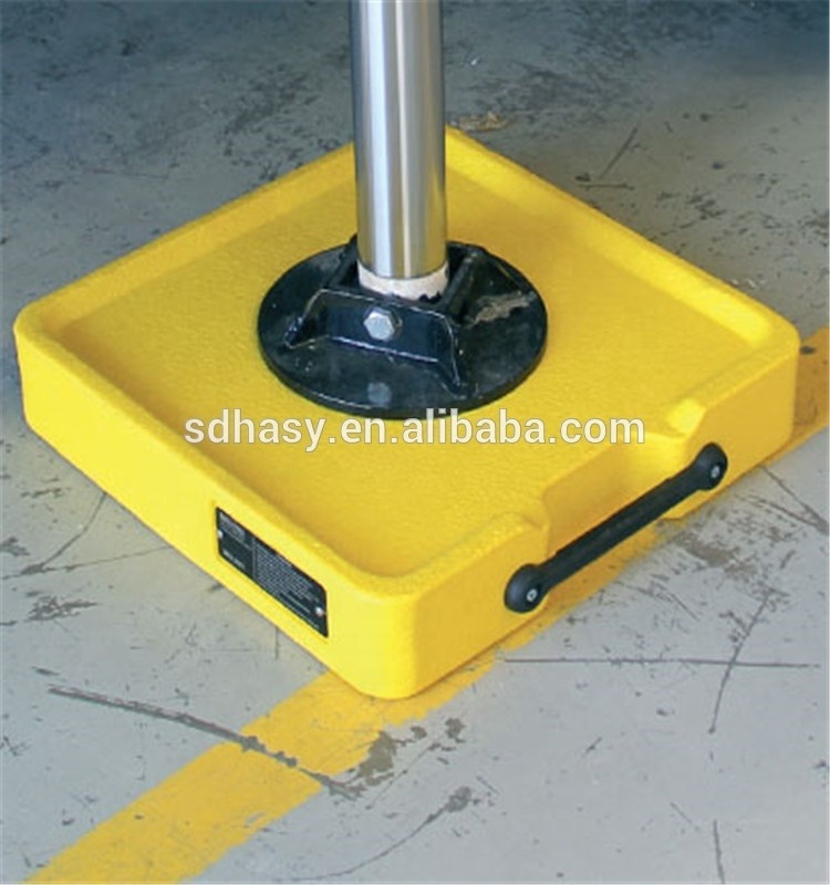 Crane foot pad , solid plastic crane blocks / High hardness machined HDPE plastic outrigger pad with customized size