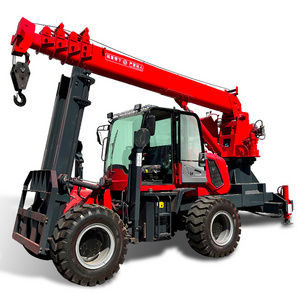 Mini 3ton 5ton hydraulic telescopic forklift jib attachment boom crane price