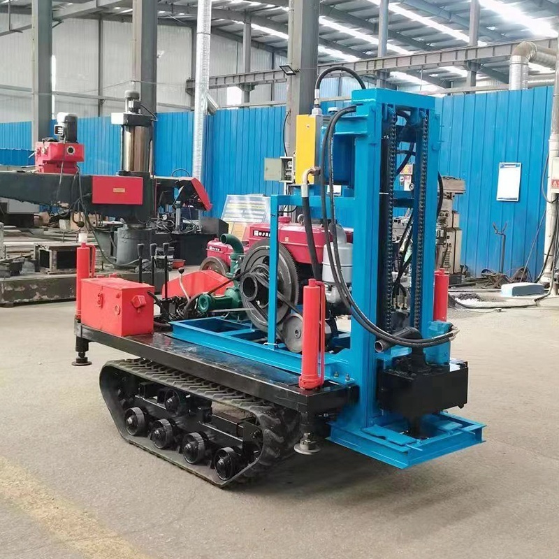 Multi functional Crawler Type Diesel Water Well Drilling Rigs Deep Well Drilling Machine