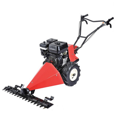 Handheld walk behind sickle bar mower gasoline scythe grass cutting mower