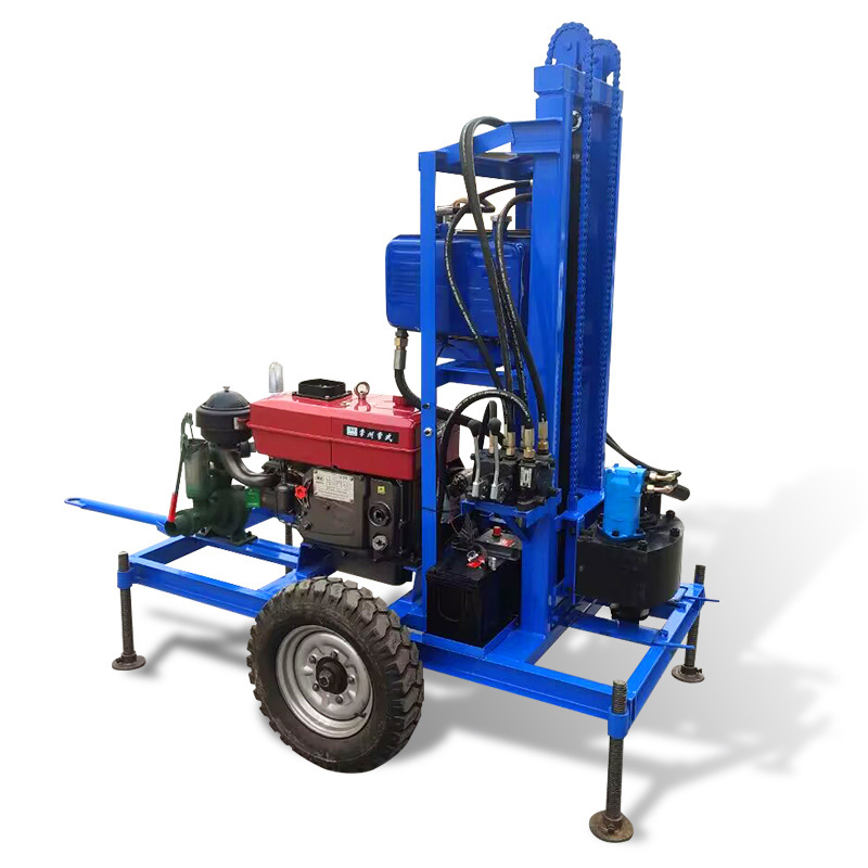 22HP Diesel Engine Well Drilling Rig Movable Pulling Tractor Drilling Rig