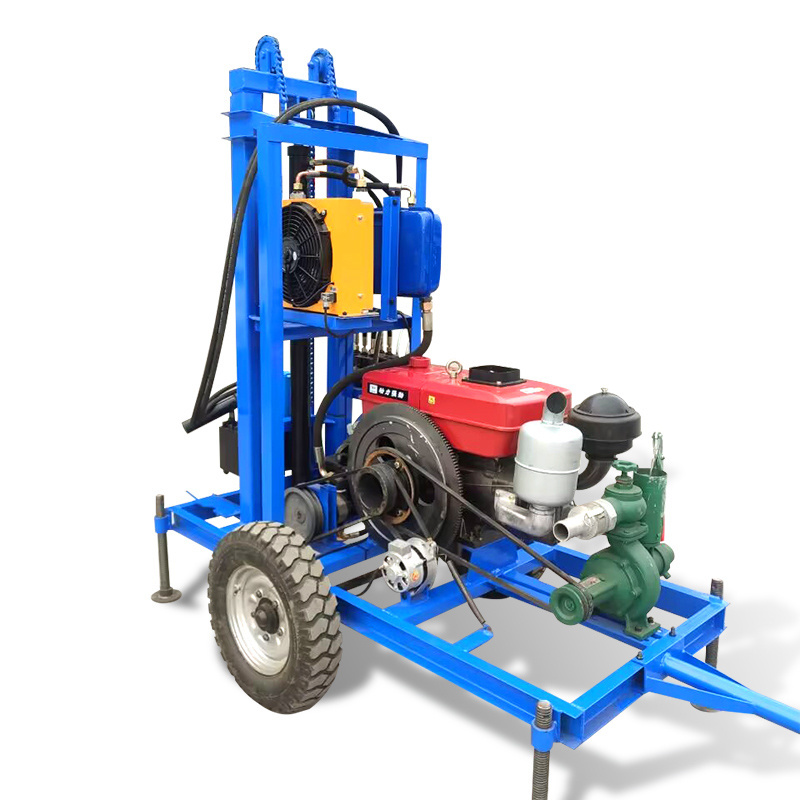 22HP Diesel Engine Well Drilling Rig Movable Pulling Tractor Drilling Rig