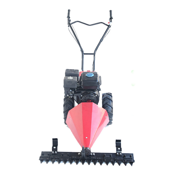 Handheld walk behind sickle bar mower gasoline scythe grass cutting mower