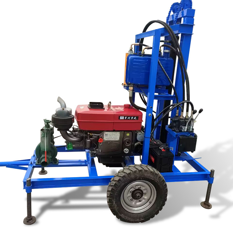 22HP Diesel Engine Well Drilling Rig Movable Pulling Tractor Drilling Rig