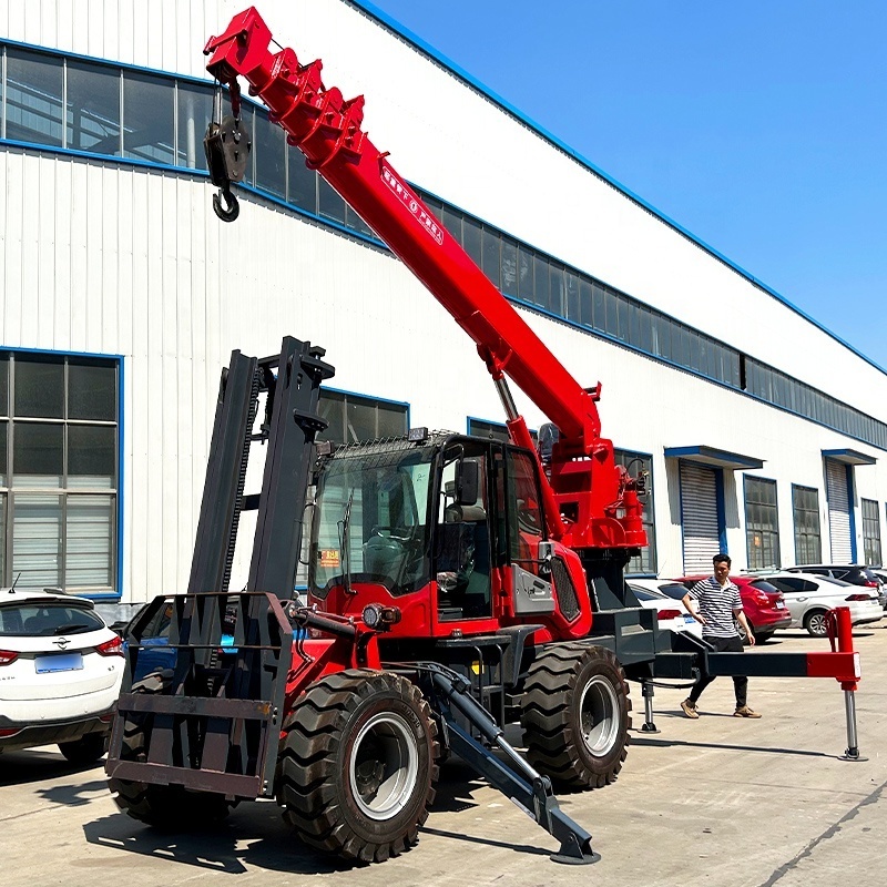 Fast delivery direct sale of low- priced forklift crane four 3T 5T forklift forks crane attachment for sale