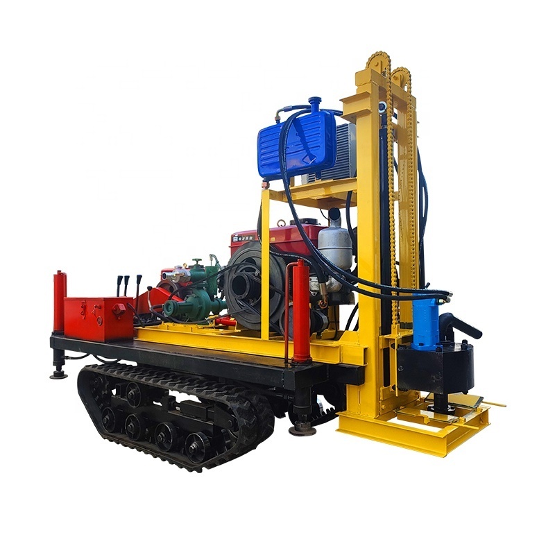 Multi functional Crawler Type Diesel Water Well Drilling Rigs Deep Well Drilling Machine