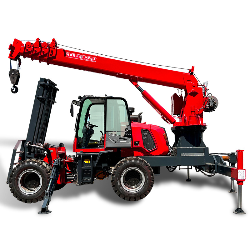 Mini 3ton 5ton hydraulic telescopic forklift jib attachment boom crane price