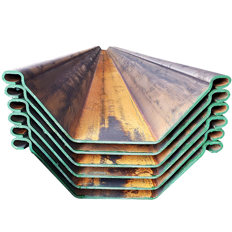 Sea Wall Panels Steel Piling Prices Vinyl Sheet Pile 400X100X10.5mm Type 2 Hot Rolled U Type Steel Sheet Pile