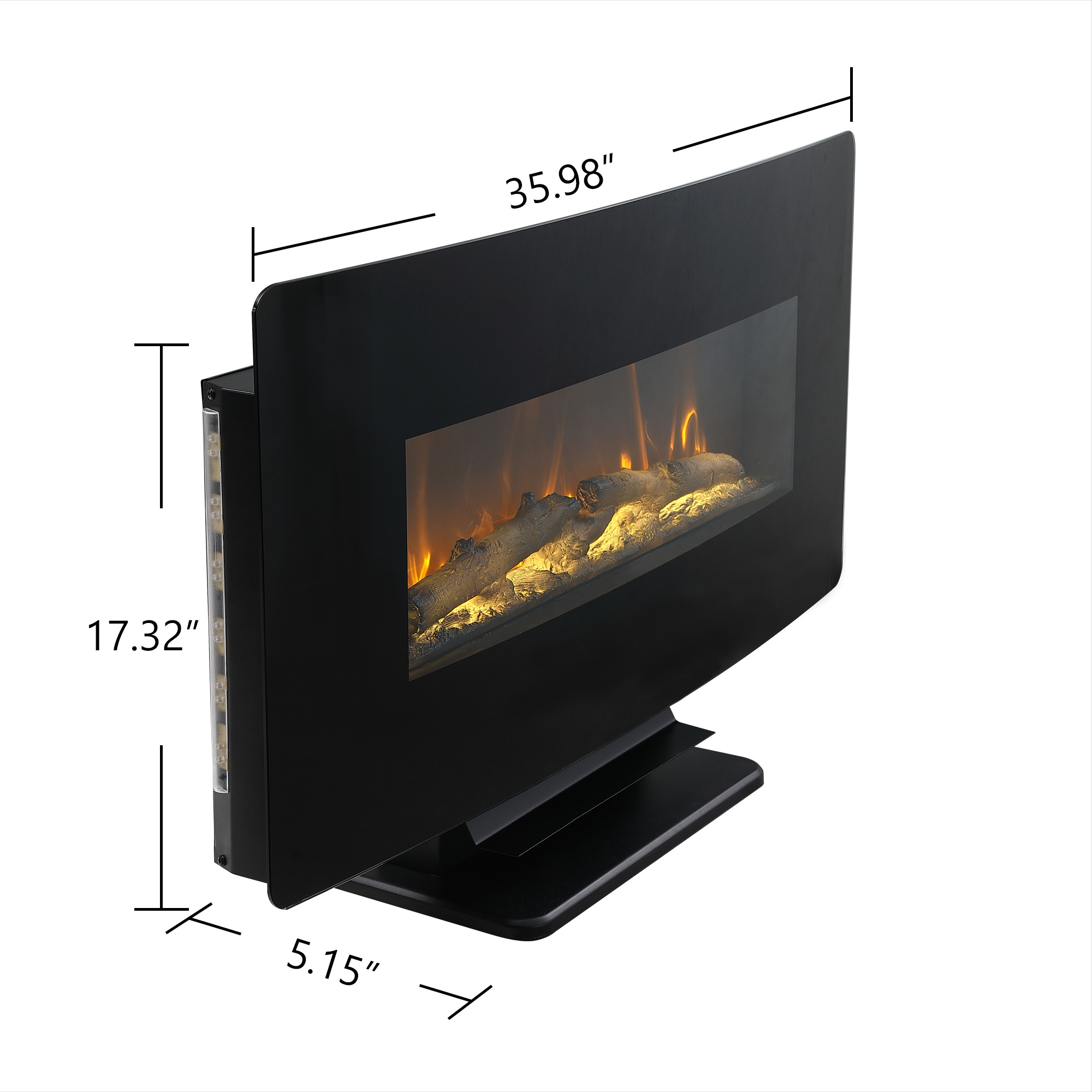 Us warehouse delivery gas fireplace indoor Led Light Freestanding & Wall-Mounted Electric Fireplace Heater  fireplace for sale