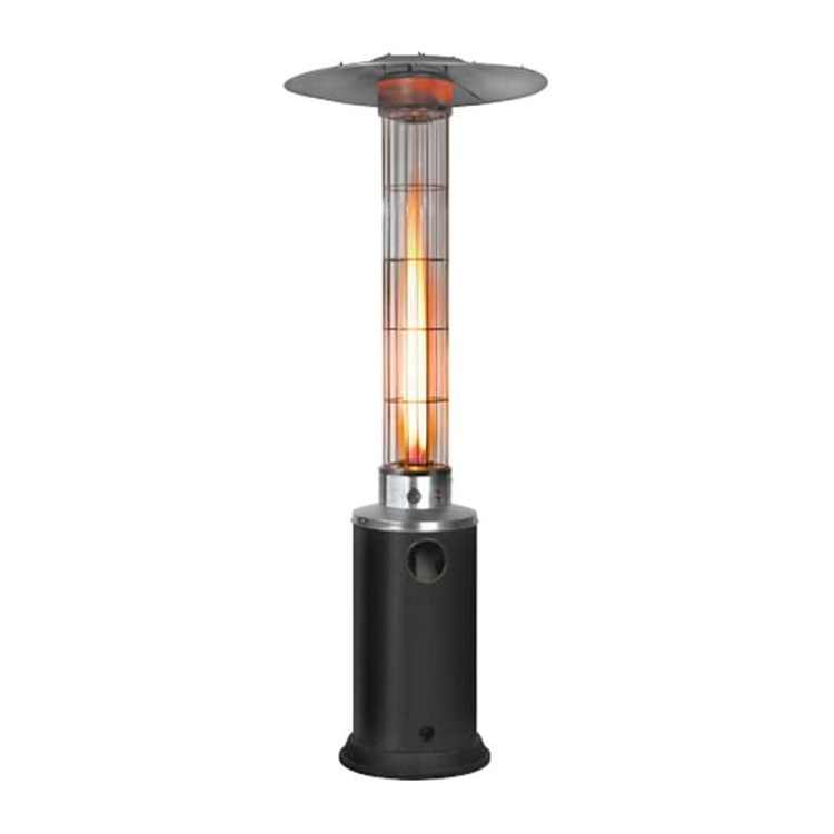 Good Quality Flame Heater Fast Iron Round Outdoor Terrace Heater Propane Glass Tube Flame Propane Gas Patio Heater