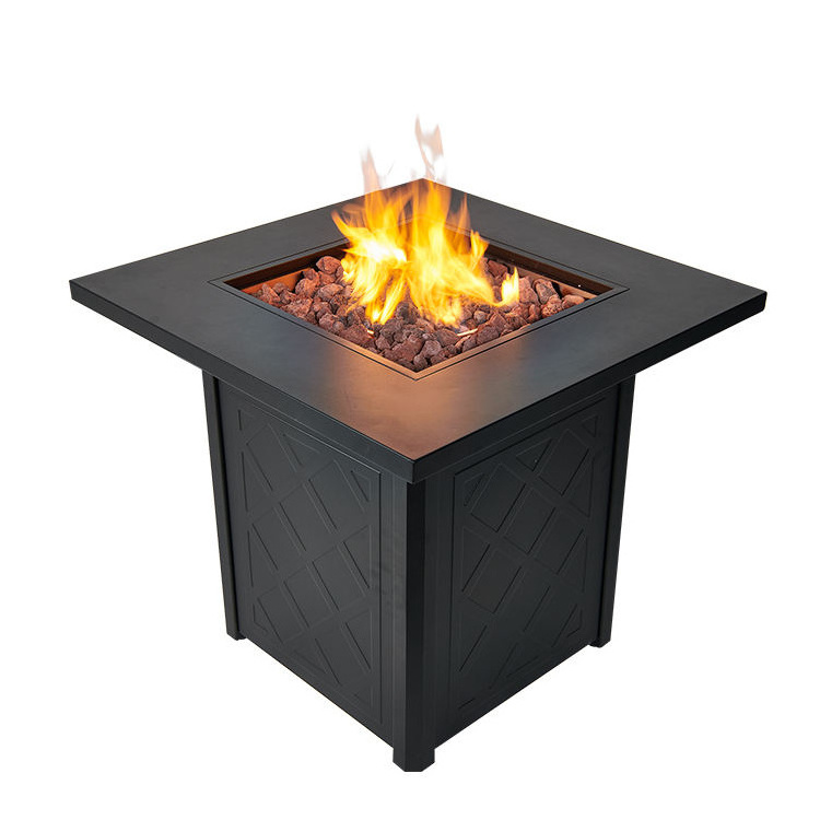 28 Inch natural gas fire pit mini burner outdoor furniture set smoke free fire pit propane