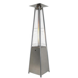 Outdoor Patio Heater Pyramid Natural Gas Standing Black Patio Heater 1300w Glass Tube Patio Heater